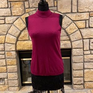 Chaps mock turtleneck sleeveless sweater